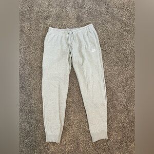 Grey Nike sweatpants